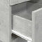 vidaXL - Nachtkastje - met - 2 - lades - 36x36x68 - cm - betongrijs