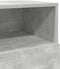vidaXL - Nachtkastje - met - 2 - lades - 36x36x68 - cm - betongrijs