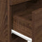 vidaXL - Nachtkastje - met - 2 - lades - 36x36x68 - cm - bruin - eikenkleur