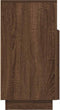 vidaXL - Nachtkastje - met - 2 - lades - 36x36x68 - cm - bruin - eikenkleur