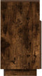 vidaXL - Nachtkastje - met - 2 - lades - 36x36x68 - cm - gerookt - eikenkleurig