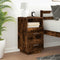 vidaXL - Nachtkastje - met - 2 - lades - 36x36x68 - cm - gerookt - eikenkleurig