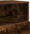 vidaXL - Nachtkastje - met - 2 - lades - 36x36x68 - cm - gerookt - eikenkleurig