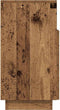 vidaXL - Nachtkastje - met - 2 - lades - 36x36x68 - cm - oud - houtkleurig