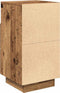 vidaXL - Nachtkastje - met - 2 - lades - 36x36x68 - cm - oud - houtkleurig