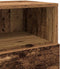 vidaXL - Nachtkastje - met - 2 - lades - 36x36x68 - cm - oud - houtkleurig