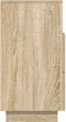 vidaXL - Nachtkastje - met - 2 - lades - 36x36x68 - cm - sonoma - eikenkleurig
