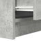 vidaXL - Nachtkastje - met - 2 - lades - 38x34x80 - cm - betongrijs