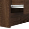 vidaXL - Nachtkastje - met - 2 - lades - 38x34x80 - cm - bruin - eikenkleur