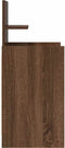 vidaXL - Nachtkastje - met - 2 - lades - 38x34x80 - cm - bruin - eikenkleur
