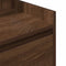 vidaXL - Nachtkastje - met - 2 - lades - 38x34x80 - cm - bruin - eikenkleur