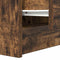 vidaXL - Nachtkastje - met - 2 - lades - 38x34x80 - cm - gerookt - eikenkleurig