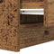 vidaXL - Nachtkastje - met - 2 - lades - 38x34x80 - cm - oud - houtkleurig