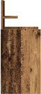 vidaXL - Nachtkastje - met - 2 - lades - 38x34x80 - cm - oud - houtkleurig