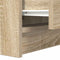 vidaXL - Nachtkastje - met - 2 - lades - 38x34x80 - cm - sonoma - eikenkleurig