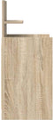 vidaXL - Nachtkastje - met - 2 - lades - 38x34x80 - cm - sonoma - eikenkleurig