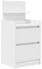 vidaXL - Nachtkastje - met - 2 - lades - 38x34x80 - cm - wit