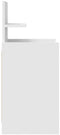 vidaXL - Nachtkastje - met - 2 - lades - 38x34x80 - cm - wit