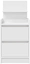 vidaXL - Nachtkastje - met - 2 - lades - 38x34x80 - cm - wit