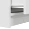 vidaXL - Nachtkastje - met - 2 - lades - 38x34x80 - cm - wit