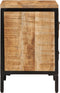vidaXL - Nachtkastje - met - 2 - lades - 40x35x53 - cm - massief - ruw - mangohout