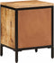 vidaXL - Nachtkastje - met - 2 - lades - 40x35x53 - cm - massief - ruw - mangohout