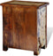 vidaXL - Nachtkastje - met - 2 - lades - massief - gerecycled - hout