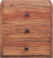 vidaXL - Nachtkastje - met - 3 - lades - 35x25x35 - cm - massief - mahoniehout