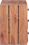 vidaXL - Nachtkastje - met - 3 - lades - 35x25x35 - cm - massief - mahoniehout