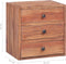 vidaXL - Nachtkastje - met - 3 - lades - 35x25x35 - cm - massief - mahoniehout