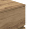 vidaXL - Nachtkastje - met - 3 - lades - 39x35x65 - cm - artisan - eikenkleurig