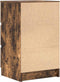 vidaXL - Nachtkastje - met - 3 - lades - 39x35x65 - cm - gerookt - eikenkleurig