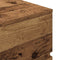 vidaXL - Nachtkastje - met - 3 - lades - 39x35x65 - cm - oud - hout