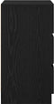 vidaXL - Nachtkastje - met - 3 - lades - 39x35x65 - cm - zwart