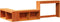 vidaXL - Nachtkastje - met - bureau - 222x107x75 - cm - grenenhout - wasbruin