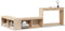 vidaXL - Nachtkastje - met - bureau - 222x107x75 - cm - massief - grenenhout