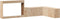 vidaXL - Nachtkastje - met - bureau - 222x107x75 - cm - massief - grenenhout