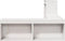vidaXL - Nachtkastje - met - bureau - 222x107x75 - cm - massief - grenenhout - wit