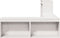 vidaXL - Nachtkastje - met - bureau - 222x122x75 - cm - massief - grenenhout - wit