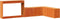 vidaXL - Nachtkastje - met - bureau - 232x112x75 - cm - grenenhout - wasbruin