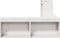 vidaXL - Nachtkastje - met - bureau - 232x112x75 - cm - massief - grenenhout - wit
