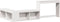vidaXL - Nachtkastje - met - bureau - 232x122x75 - cm - massief - grenenhout - wit