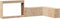 vidaXL - Nachtkastje - met - bureau - 232x122x75 - cm - massief - grenenhout