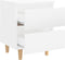vidaXL - Nachtkastje - met - grenenhouten - poten - 40x35x50 - cm - hoogglans - wit