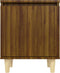 vidaXL - Nachtkastje - met - houten - poten - 40x30x50 - cm - bruin - eikenkleur