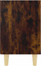 vidaXL - Nachtkastje - met - houten - poten - 40x30x50 - cm - gerookt - eikenkleurig