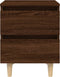 vidaXL - Nachtkastje - met - houten - poten - 40x35x50 - cm - bruin - eikenkleur