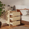 vidaXL - Nachtkastje - met - houten - poten - 40x35x69 - cm - sonoma - eikenkleurig