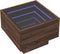 vidaXL - Nachtkastje - met - Infinity - LED - 40x40x30 - cm - bruin - eikenkleurig