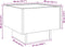 vidaXL - Nachtkastje - met - Infinity - LED - 40x40x30 - cm - grijs - sonoma - eiken